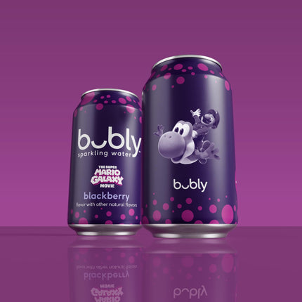 Blackberry Sparkling Water, 12 fl oz Cans, Pack of 8