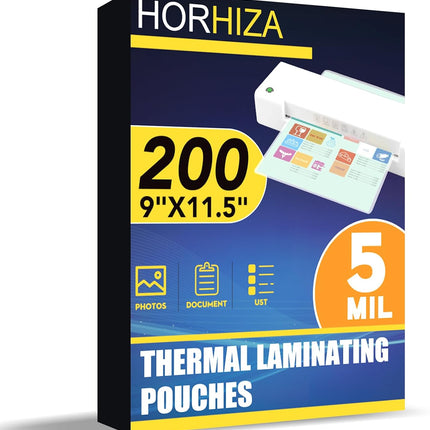 200 Pack Clear 5 Mil Letter Size Thermal Laminating Pouches