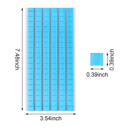 Reusable Removable Adhesive Poster Sticky Tack Putty, 120 Pieces, Blue