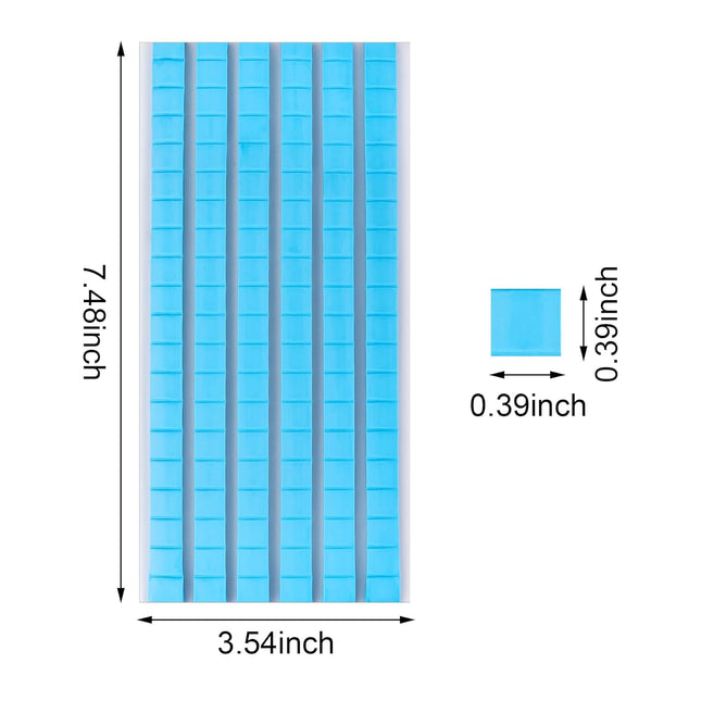 Reusable Removable Adhesive Poster Sticky Tack Putty, 120 Pieces, Blue