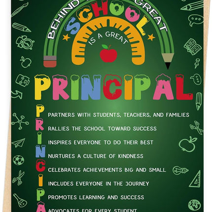 Thank You Principal Appreciation Card for School