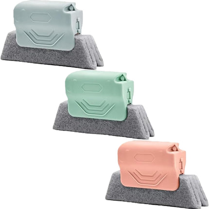 3-Piece Handheld Window Track & Narrow Gap Cleaning Brush Set
