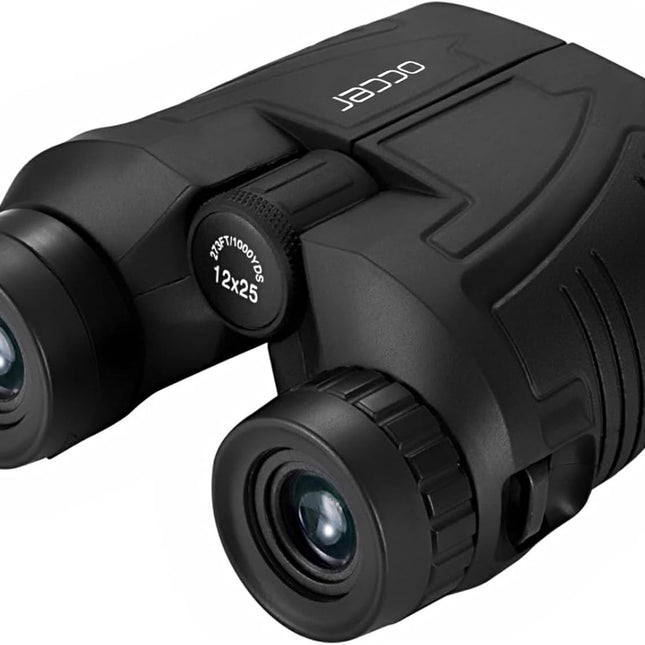 12x25 Compact Waterproof Binoculars for Adults and Kids