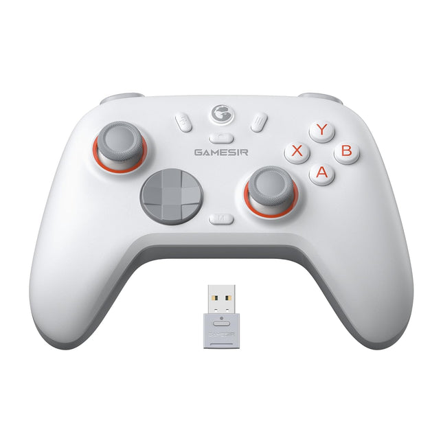 Nova Lite 2 Wireless PC Controller with Hall Effect Joysticks & Triggers, 2.4G & Wired 1000Hz Polling Rate, Remappable Buttons - White