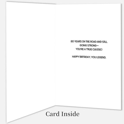 Funny 80th Birthday Card for Women and Men