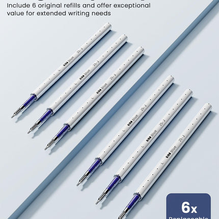 SourceToHome FuenteACasa STAGEEK Blue Gel Pens GX3, 12Pcs Quick Dry Blue Ink Pens with 3 Extra — Home & Lifestyle