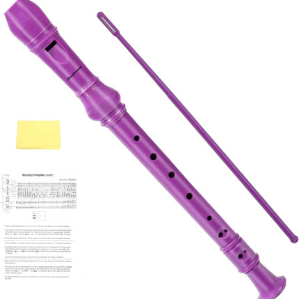 Purple C Key Soprano Recorder for Kids and Beginners