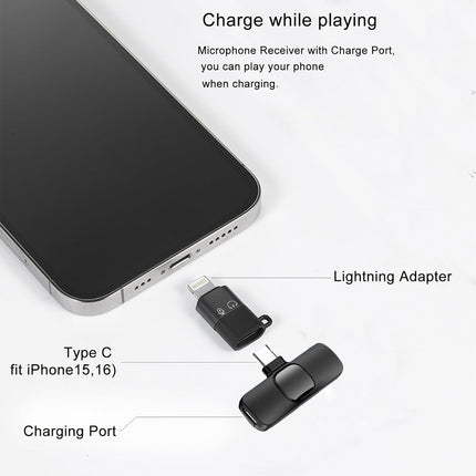 Professional Wireless Lavalier Microphone for Phones and Tablets