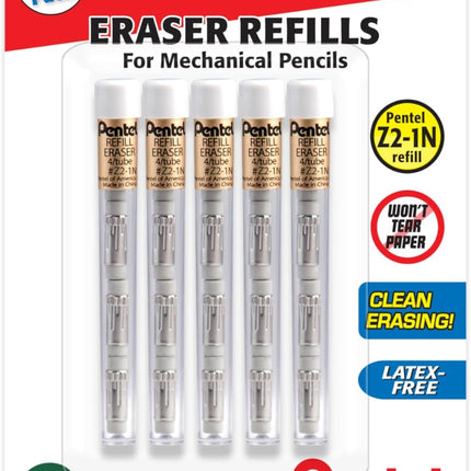 SourceToHome FuenteACasa Pentel Mechanical Pencil Eraser Refills, 20 Erasers — Home & Lifestyle