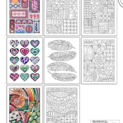 Mindfulness Patterns Coloring Book for Stress Relief and Relaxation
