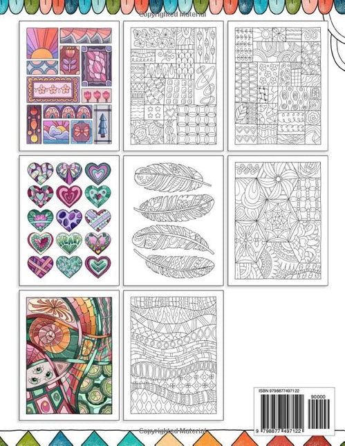 Mindfulness Patterns Coloring Book for Stress Relief and Relaxation