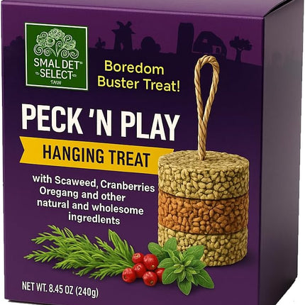 PawHaven RefugioPata Small Pet Select - Peck 'N Play Hanging Treat, All-Natural Nutritious — Pet Supplies