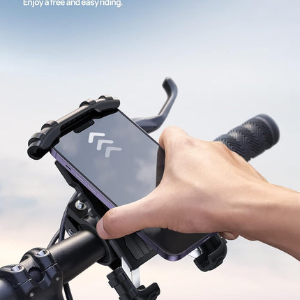 Bike and Motorcycle Phone Holder Handlebar Clamp