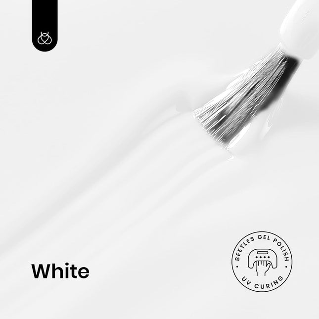 White Soak Off UV Gel Nail Polish, 15ml