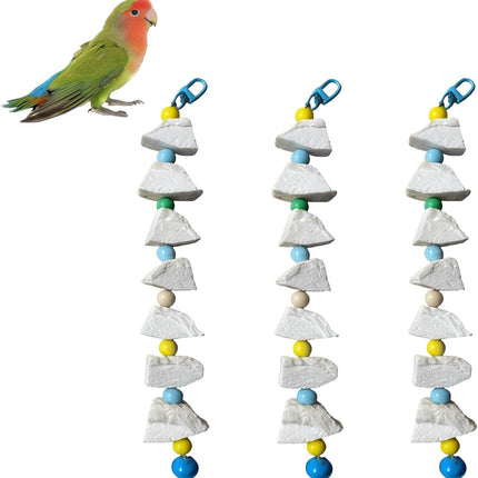 TerraBound TierraRumbo Cuttlebone for Birds, Parakeet with 3 Strings 7 Lava Stones — Outdoor & Adventure