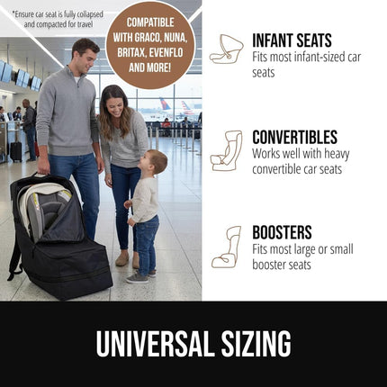 Tear and Water Resistant Padded Car Seat Travel Bag