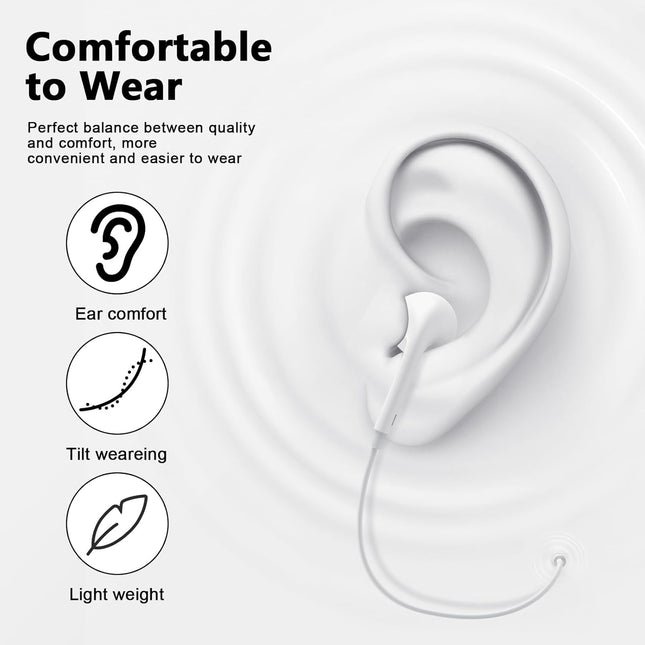 2 Pack USB-C Wired Earbud Headphones with Remote