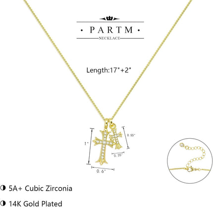 Dainty Double Cross Choker Necklace for Women