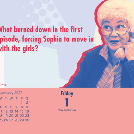 2027 Golden Girls Day-at-a-Time Calendar