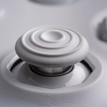 White 64-Style Bluetooth Controller with Hall Effect Joystick