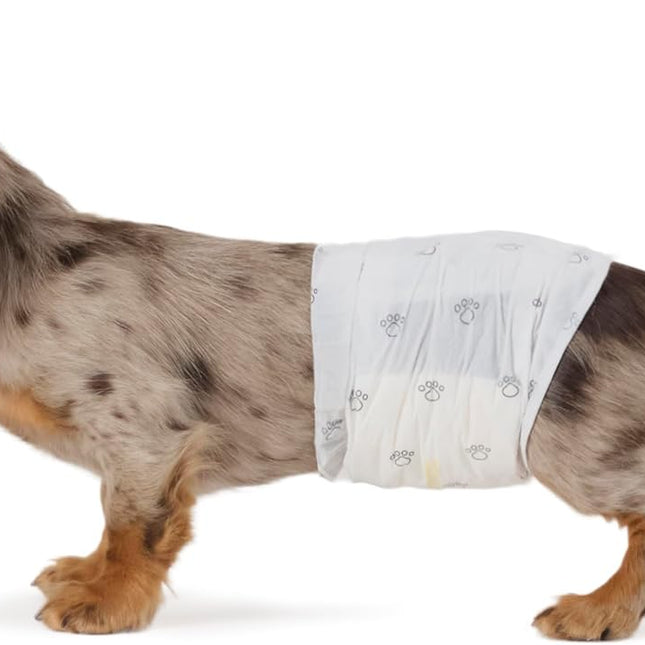 Absorbent Leakproof Male Dog Wrap Diapers, Small, 50-Pack