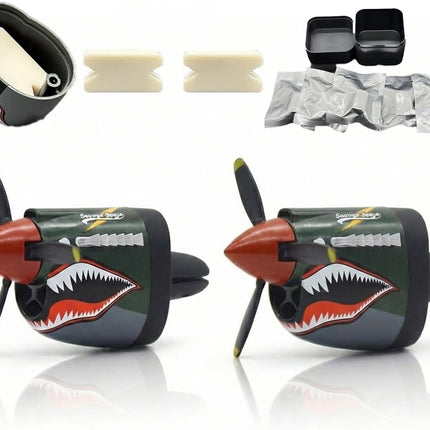 P-40 Warhawk Car Air Freshener with Spinning Propeller — Auto & Moto
