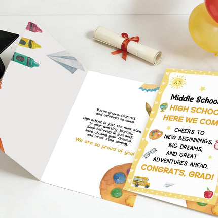 Middle School Graduation Card for 8th Grade Graduates