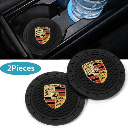 DriveForge ForjaRuta 2PCS Car Cup Holder Coasters,Non-Slip Car Coasters for Drink Holder — Auto & Moto