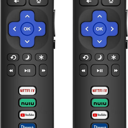 2-Pack Replacement Remote Controls for Compatible Smart TVs