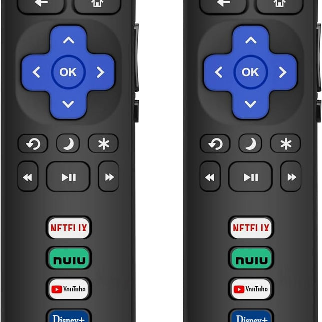 2-Pack Replacement Remote Controls for Compatible Smart TVs