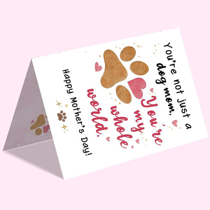 Dog Mom Mother's Day Card from the Dog
