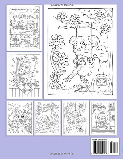 Creepy Cutie Gothic Kawaii Coloring Book for Adults and Teens