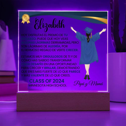 Personalized Graduation Love Message Acrylic Plaque