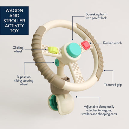 Steering Wheel Sensory Toy for Strollers & Wagons