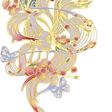 Metal Nine-Tailed Fox Anime Bookmark