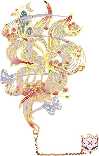 Metal Nine-Tailed Fox Anime Bookmark