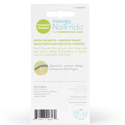 LittleNest NidoPequeño Frida Baby NailFrida The S-Curved Baby Nail Files, Nail Trimmer for Baby — Baby & Toddler