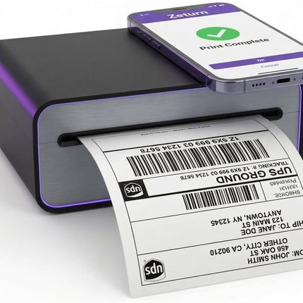 4x6 Wireless Bluetooth Thermal Shipping Label Printer with Rechargeable Battery