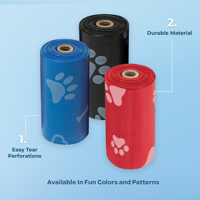 Leak Proof Dog Poop Bags for Walking and Travel, 150 Count