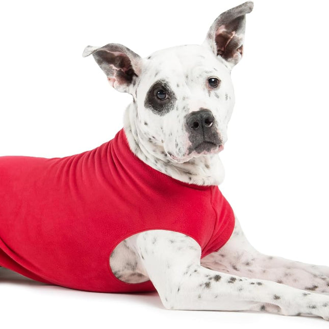 Red Stretch Fleece Dog Sweater - Size 16