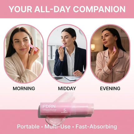 PDRN Pink Collagen Multi Balm Stick - K-Beauty Volufiline & NAD+ Skin — Beauty & Self-Care