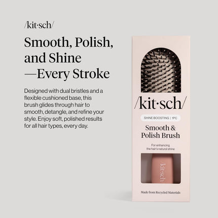 Smooth & Polish Dual Bristle Detangler Brush - Terracotta
