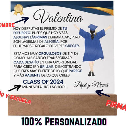 Personalized Graduation Love Message Acrylic Plaque