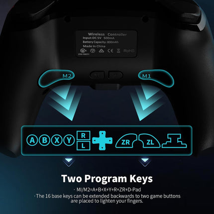Wireless Pro Controller with Hall Effect Joysticks