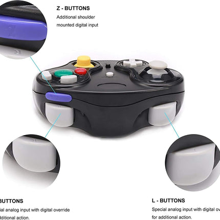 Wireless Game Cube Controller 2-Pack with Receiver Adapter