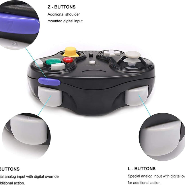 Wireless Game Cube Controller 2-Pack with Receiver Adapter
