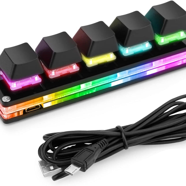 Upgrade Black 5-Key Mini Macro Mechanical Gaming Keypad