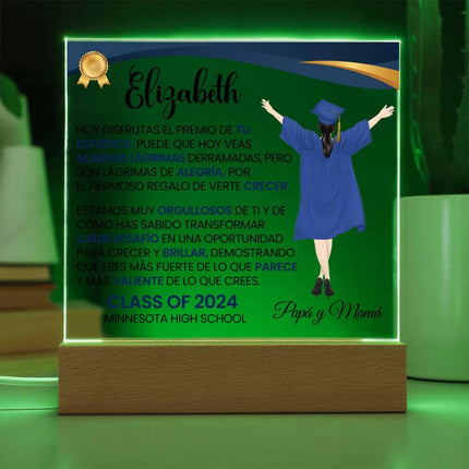 Personalized Graduation Love Message Acrylic Plaque