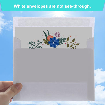 50-Pack White A7 5x7 Self-Seal Envelopes