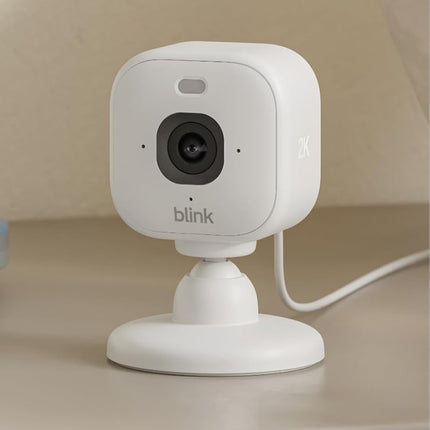 Mini 2K+ Plug-In Indoor Home & Pet Security Cameras, 2-Pack, White